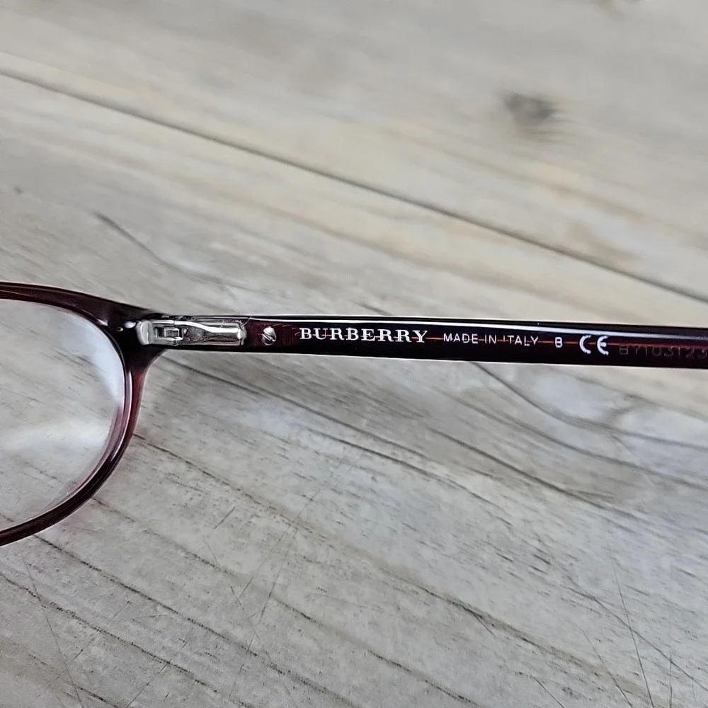 Burberry Eyeglasses B 2097 3014 Frames Only 50-15-135 Oval Red‎ Italy